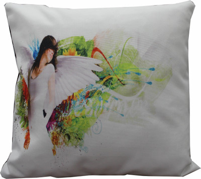 

Adishma Printed Cushions Cover(40 cm*40 cm, White, Multicolor), Multicolor;white