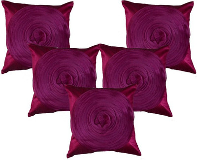 

Shine Villa Floral Cushions Cover(Pack of 5, 40 cm*40 cm, Purple)