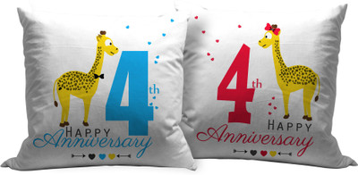 

Tied Ribbons Text Print Cushions Cover(Pack of 2, 30 cm*30 cm, Multicolor)
