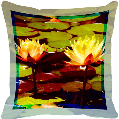 

Leaf Designs Printed Cushions Cover(46 cm*46 cm, Multicolor)
