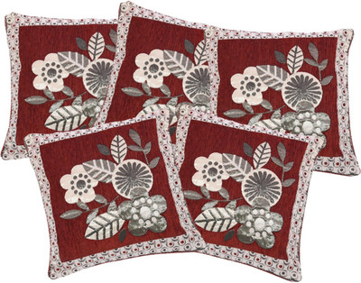 

Zesture Floral Cushions Cover(Pack of 5, 40 cm*40 cm, Multicolor)