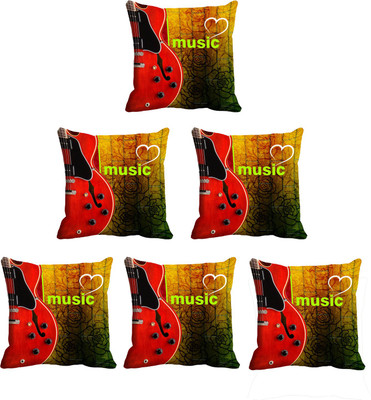 

IndiWeaves Printed Cushions Cover(Pack of 6, 40 cm*40 cm, Multicolor)