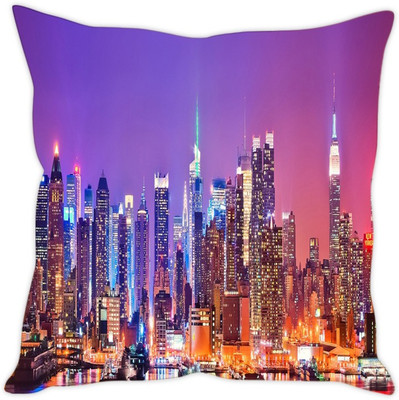 

Sleep Nature's Abstract Cushions Cover(30.63 cm*30.63 cm, Multicolor)