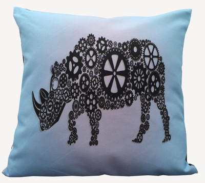 

Adishma Printed Cushions Cover(40 cm*40 cm, Blue, Black), Black;blue