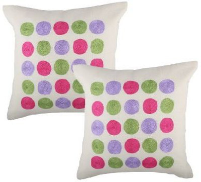 

Nikunj Embroidered Cushions Cover(Pack of 2, 40 cm, Multicolor)