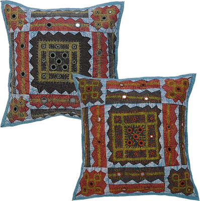 

Rajrang Abstract Cushions Cover(Pack of 2, 43 cm*43 cm, Blue)