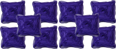 

HOME SHINE Floral Cushions Cover(40 cm*40 cm, Purple)