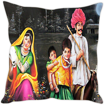 

Sleep Nature's Abstract Cushions Cover(40 cm*40 cm, Multicolor)