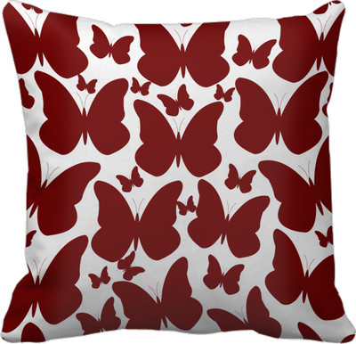 

SajawatHomes Abstract Cushions Cover(30 cm*30 cm, Brown, White)