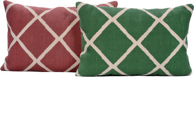 

Natural Furnish Geometric Cushions Cover(Pack of 2, 40 cm*60 cm, Multicolor)