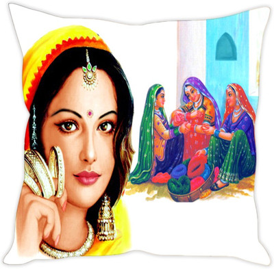 

Sleep Nature's Abstract Cushions Cover(30.63 cm*30.63 cm, Multicolor)