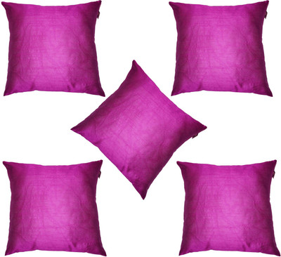 

Lushomes Plain Cushions Cover(Pack of 5, 30 cm*30 cm, Pink)