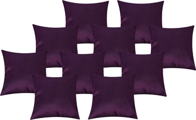 

Fazar Creations Plain Cushions Cover(Pack of 10, 40 cm*40 cm, Purple)
