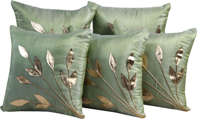 54% OFF on FabLooms Floral Cushions Cover(Pack of 5, Green) 54% OFF on FabLooms Floral Cushions Cover(Pack of 5, Green)