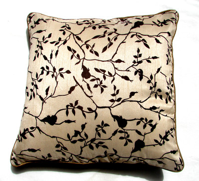 Homeblendz Abstract Cushions Cover(40 cm*40 cm, Beige, Brown)