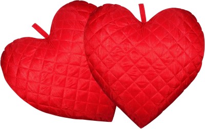 ZIKRAK EXIM Geometric Cushions Cover(Pack of 2, 35 cm*35 cm, Red)