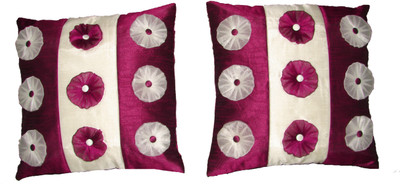 

HOME SHINE Floral Cushions Cover(Pack of 2, 40 cm*40 cm, Multicolor)