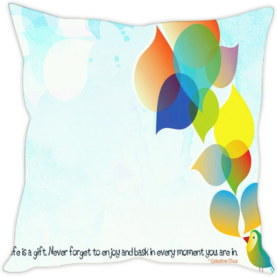 

Sleep Nature's Abstract Cushions Cover(30.63 cm*30.63 cm, Multicolor)