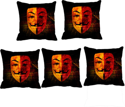 

IndiWeaves Printed Cushions Cover(Pack of 5, 30 cm*30 cm, Pink, Purple)