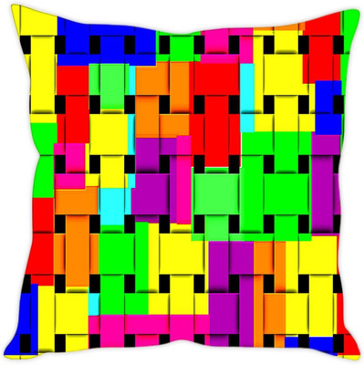 

Sleep Nature's Abstract Cushions Cover(40 cm*40 cm, Multicolor)