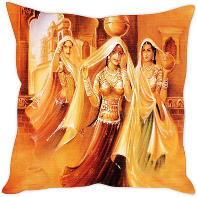 

Sleep Nature's Abstract Cushions Cover(40.64 cm*40.64 cm, Multicolor)