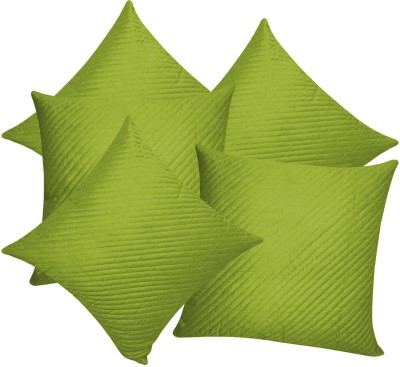 ZIKRAK EXIM Geometric Cushions Cover(Pack of 5, 30 cm*30 cm, Green)