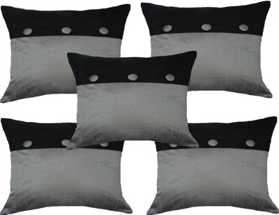 

HOME SHINE Abstract Cushions Cover(Pack of 5, 40.64 cm*40.64 cm, Silver)