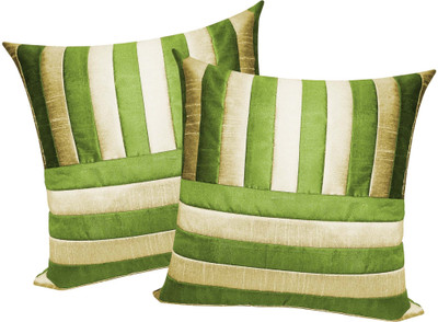 40% OFF on ZIKRAK EXIM Striped Cushions Cover(Pack of 2, 50 cm*50 cm, Green, Beige) 40% OFF on ZIKRAK EXIM Striped Cushions Cover(Pack of 2, 50 cm*50 cm, Green, Beige)