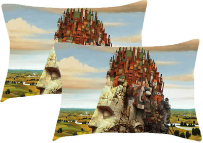 

Sleep Nature's Printed Pillows Cover(Pack of 2, 68.58 cm*45.72 cm, Multicolor)