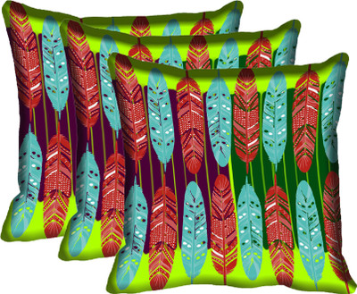

IndiWeaves Printed Cushions Cover(Pack of 3, 40 cm*40 cm, Multicolor)