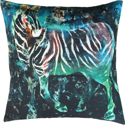 

Indian Colours Animal Cushions Cover(41 cm*41 cm, Dark Green)