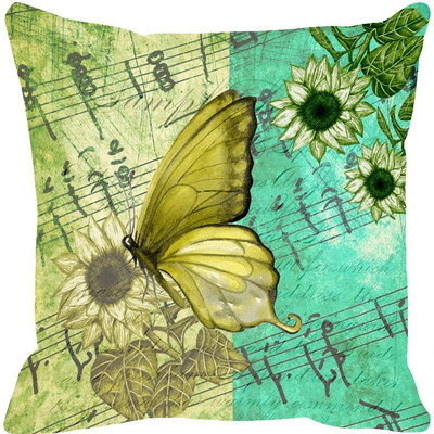 

Leaf Designs Printed Cushions Cover(46 cm*46 cm, Multicolor)