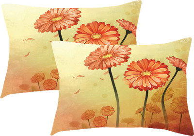 Sleep Nature's Printed Pillows Cover(Pack of 2, 68.58 cm*45.72 cm, Multicolor)