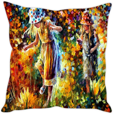 

Sleep Nature's Abstract Cushions Cover(40.64 cm*40.64 cm, Multicolor)