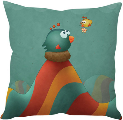 71% OFF on StyBuzz Abstract Cushions Cover(40.64 cm*40.64 cm, Multicolor)