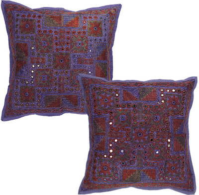 

Rajrang Abstract Cushions Cover(Pack of 2, 40 cm*40 cm, Blue)
