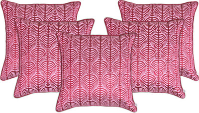 

Zubix Damask Cushions Cover(Pack of 5, 40 cm*40 cm, Maroon)