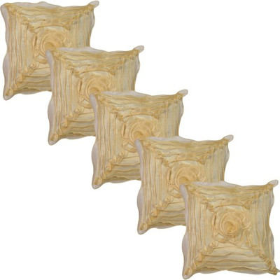 

Shine Villa Floral Cushions Cover(Pack of 5, 40 cm*40 cm, Beige)