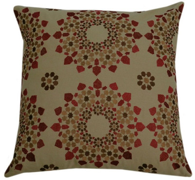 

YAMINI Embroidered Cushions Cover(40 cm*40 cm, Beige)