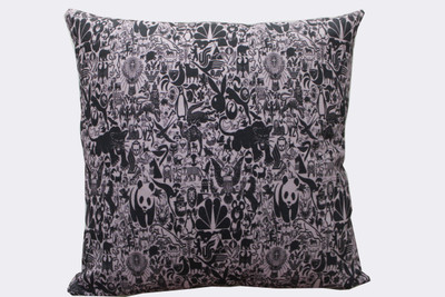 

Adishma Printed Cushions Cover(40 cm*40 cm, Black)