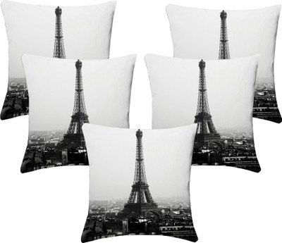 

Lushomes Printed Cushions Cover(Pack of 5, 30 cm, Multicolor)