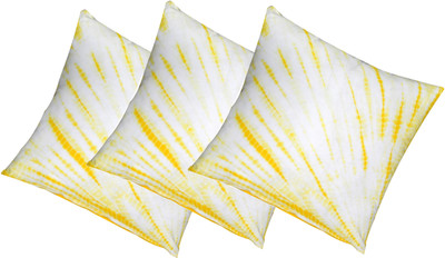 

Kanha Homes Self Design Cushions Cover(Pack of 3, 40 cm*40 cm, Yellow)
