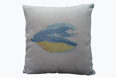 

Adishma Printed Cushions Cover(40 cm*40 cm, White, Light Blue), Light blue;white