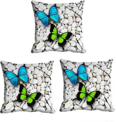 

IndiWeaves Printed Cushions Cover(Pack of 3, 12 cm*12 cm, Purple, Blue), Blue;purple