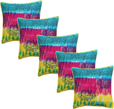 

Metro Living Floral Cushions Cover(Pack of 5, 40 cm*40 cm, Multicolor)