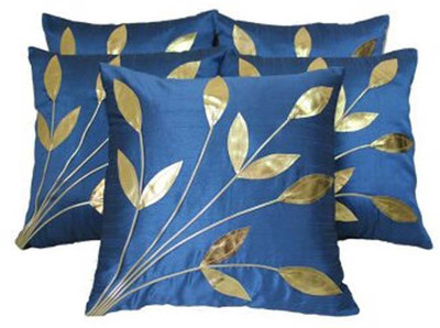 

Shine Villa Floral Cushions Cover(Pack of 5, 40 cm*40 cm, Blue)