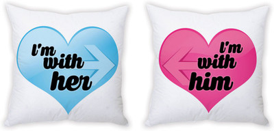 65% OFF on StyBuzz Abstract Cushions Cover(Pack of 2, 40.7 cm*40.7 cm, Multicolor)