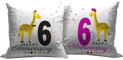 

Tied Ribbons Text Print Cushions Cover(Pack of 2, 30 cm*30 cm, Multicolor)