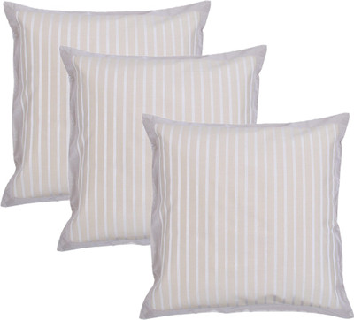 

MABA Striped Cushions & Bolsters Cover(Pack of 3, 40 cm*40 cm, Multicolor)