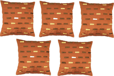 35% OFF on PUMPUM Abstract Cushions Cover(Pack of 5, 40.48 cm*40.48 cm, Multicolor)